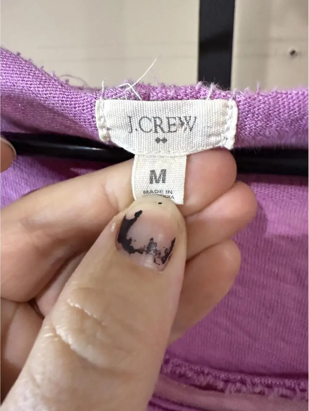 J.Crew Medium Women's Long Sleeve Purple Top